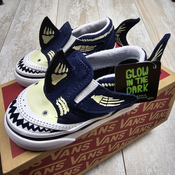 Vans Other - Vans Slip On Velcro Shark
